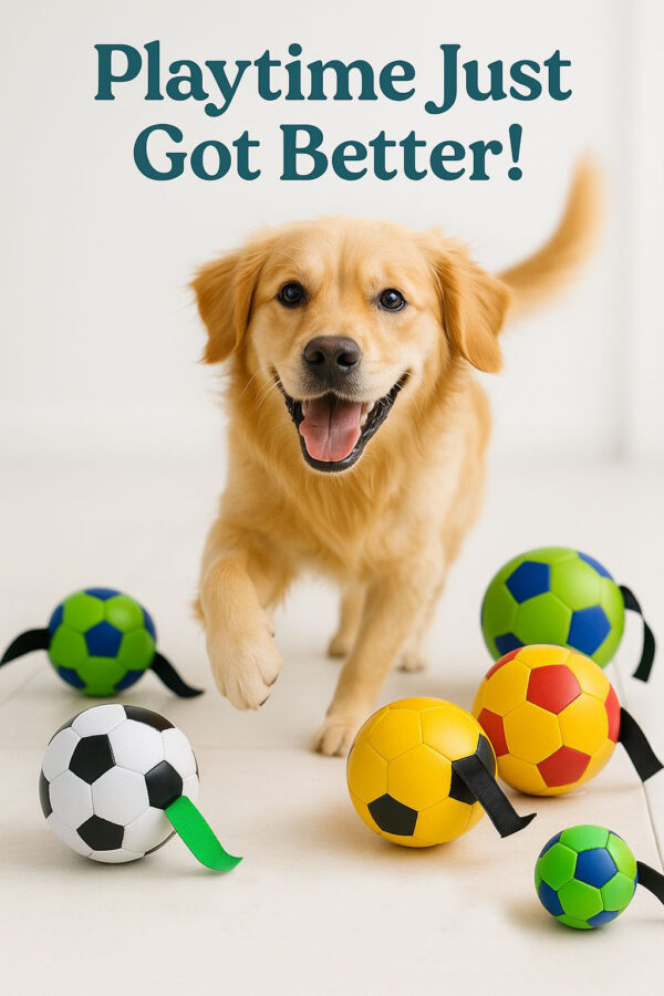 Pet Dog Football Toy Small Multicolor